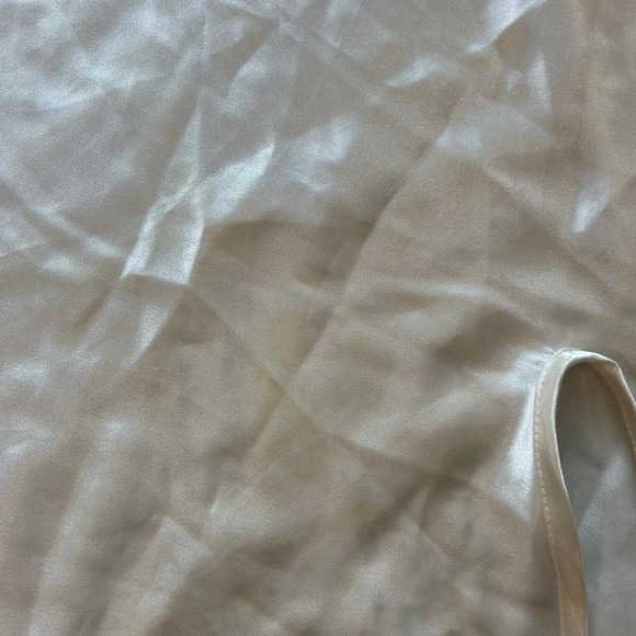 Vintage Victoria Secret Ivory Satin Lace Slip Gown Lingerie Nightgown – Size L - Picture 8 of 9
